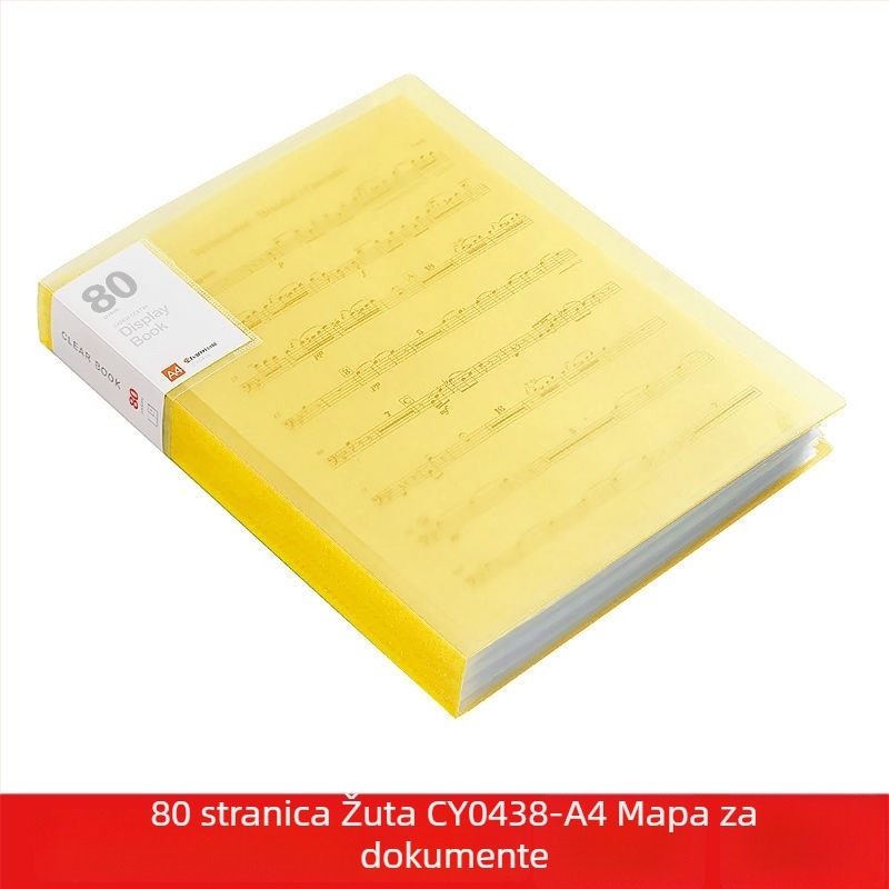 A4 prozirna višedžepna fascikla za učenike – organiziranje dokumenata, potvrda i plakata