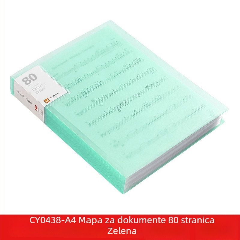 A4 prozirna višedžepna fascikla za učenike – organiziranje dokumenata, potvrda i plakata