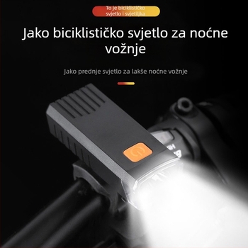 2266 prednja svjetiljka za bicikl, USB punjenje, vodootporna, osvjetljenje za noćnu vožnju na otvorenom