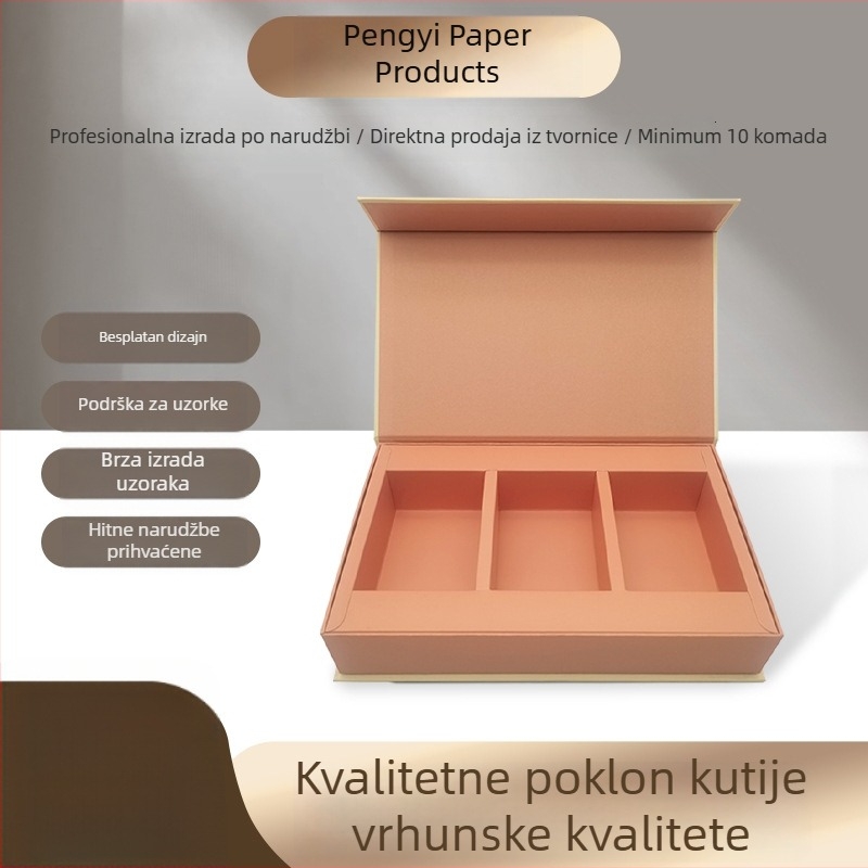 Kutija za poklon Mooncake i čaj s UV tiskanjem, prilagođena višebojna tiska, kartonska kutija za poklon s preklopnim poklopcem