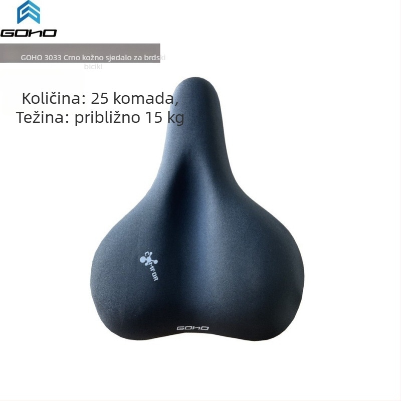Premium crni navlaka za sjedalo bicikla od mikrovlakana, za prevenciju boli u zadnjici, izuzetno mekana, debela za planinske i cestovne bicikle