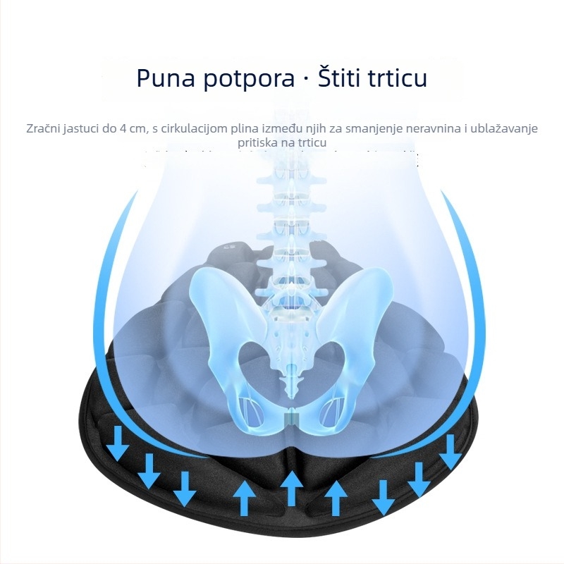 JFT jastučić za sjedalo motocikla – dekompresija, apsorpcija udara, prozračan i udoban za duže vožnje