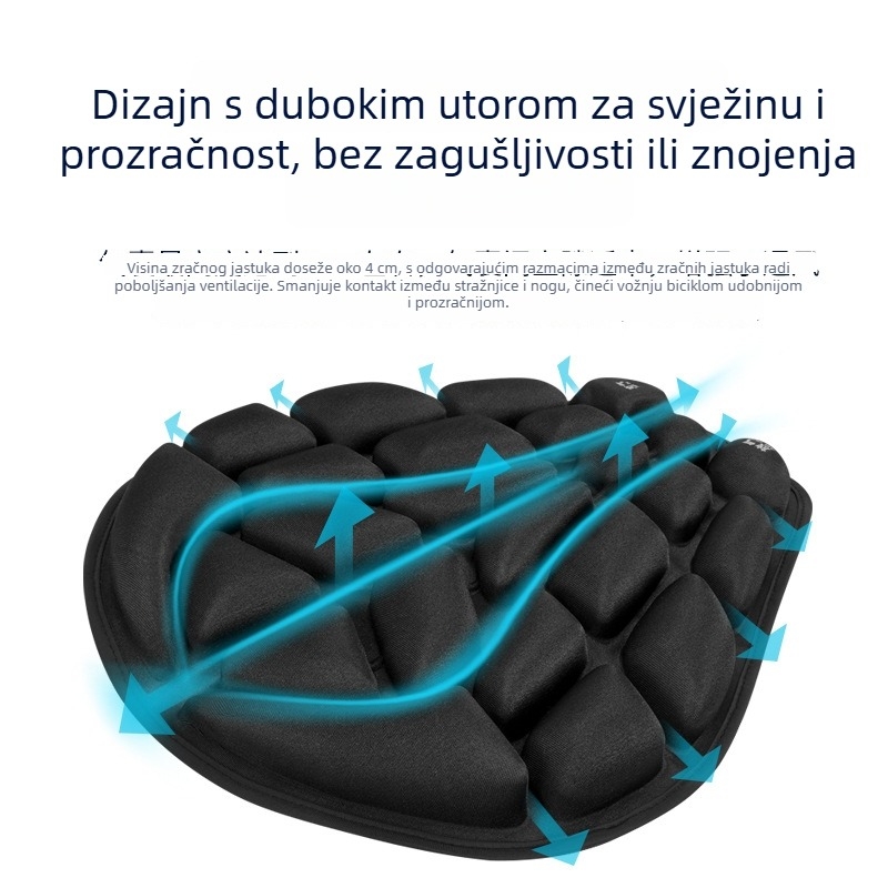 JFT jastučić za sjedalo motocikla – dekompresija, apsorpcija udara, prozračan i udoban za duže vožnje