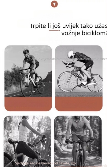 PU sjedalo za bicikl, ojačano debelom pjenom, za gorski bicikl