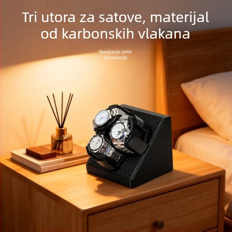 Automatski navijač satova s 3 pozicije – za mehaničke satove, izložba i pohrana