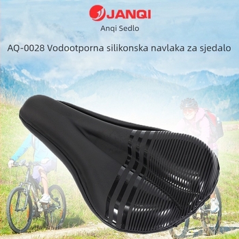 Vodootporan silikonski pokrov za sjedalo za sportske bicikle, debeli mekani jastučić s apsorpcijom udara
