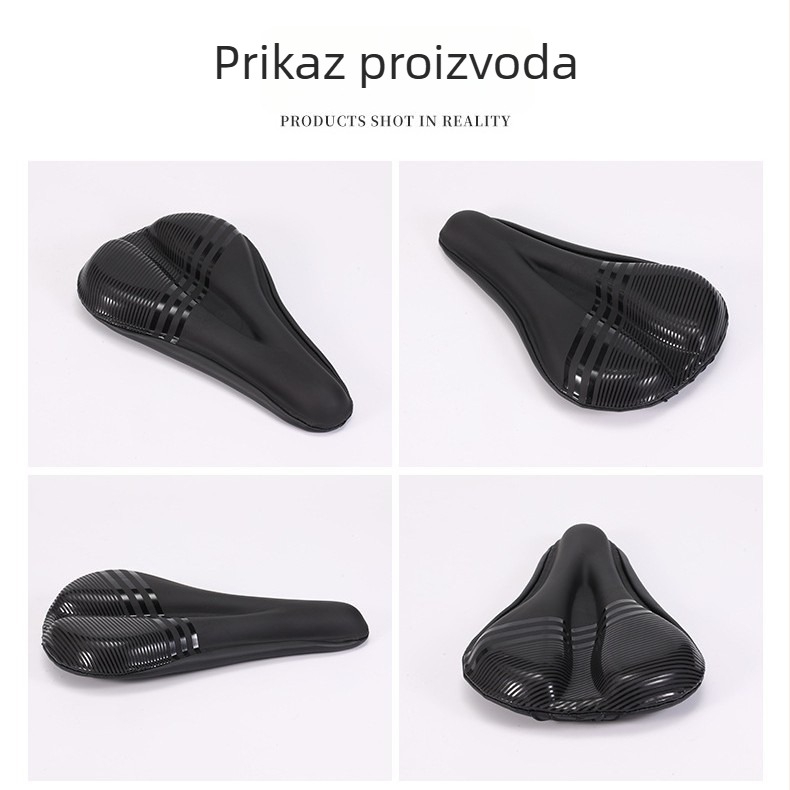 Vodootporan silikonski pokrov za sjedalo za sportske bicikle, debeli mekani jastučić s apsorpcijom udara