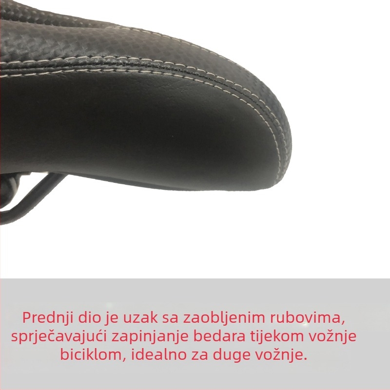 Sjedalo za planinski bicikl s kožnim navlakom, široko i udobno