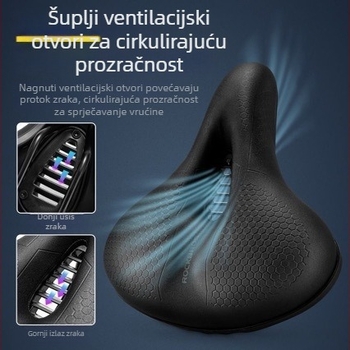 Fabrički proizvedeno sjedalo za bicikl s memorijskom pjenom za brdske i cestovne bicikle