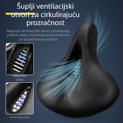 Fabrički proizvedeno sjedalo za bicikl s memorijskom pjenom za brdske i cestovne bicikle