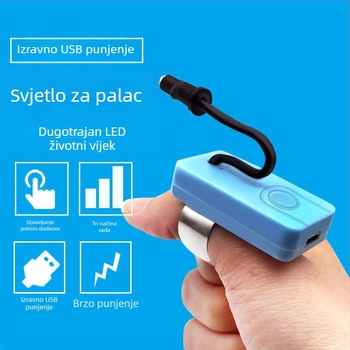 Vizualni alat za čišćenje uha s LED svjetlom, ručni, punjivi – žlica za uho, USB punjenje
