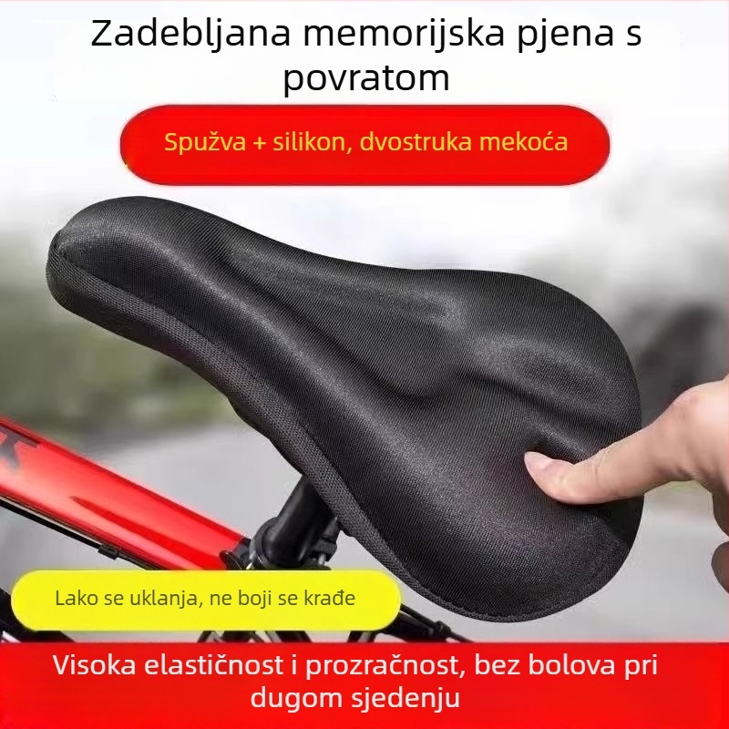 Debela silikonska navlaka za sjedište bicikla, 3D protuklizna, MTB