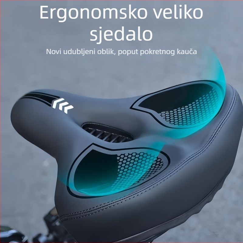 Sjedalo za MTB bicikl, jastučić za sjedalo s dutim jezgrom, prozračno i udobno za vožnju na otvorenom