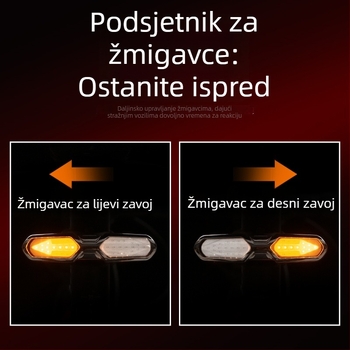 Bežično stražnje svjetlo za bicikl s daljinskim upravljačem za noćnu vožnju na planinskom biciklu