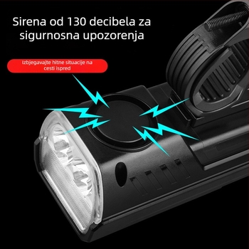 Meilong 4T6 Type-C prednje svjetlo za bicikl – ultra svijetlo, dug i kratak snop, USB-C punjenje