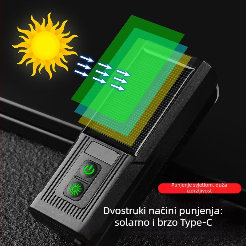 Meilong 4T6 Type-C prednje svjetlo za bicikl – ultra svijetlo, dug i kratak snop, USB-C punjenje
