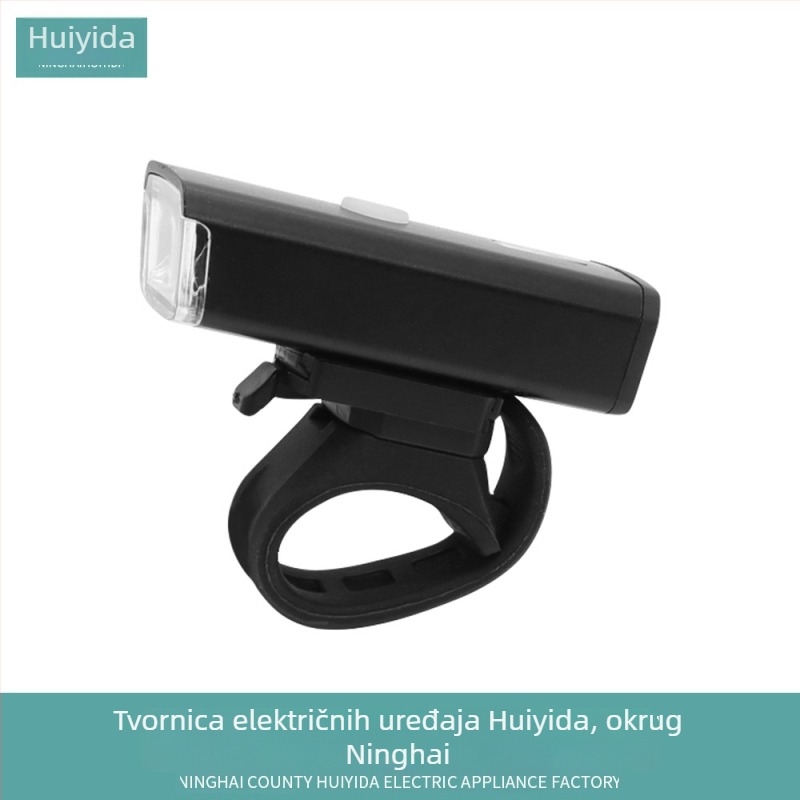 Prednje biciklističko svjetlo s USB, prikaz napajanja, aluminijska legura, upozoravajuće svjetlo