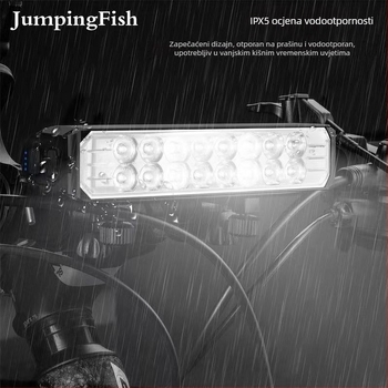Jumping Fish prednja svjetiljka za bicikl s visokim svjetlom, može se objesiti, za brdske i cestovne bicikle, punjiva LED svjetiljka za noćnu vožnju