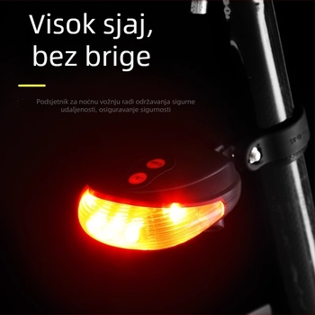 Lasersko stražnje svjetlo za bicikl, višefarbni LED, MTB svjetlo za noćnu vožnju