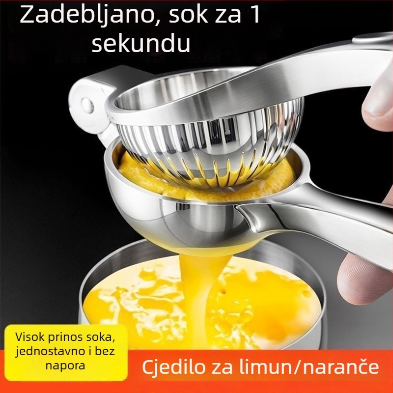Ručni sokovnik od nehrđajućeg čelika za limun i naranču