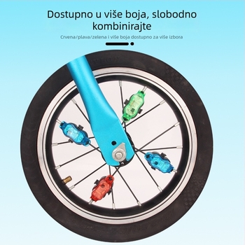 Inteligentno LED svjetlo za žbice dječjeg balansnog bicikla – stražnje svjetlo za noćnu vožnju