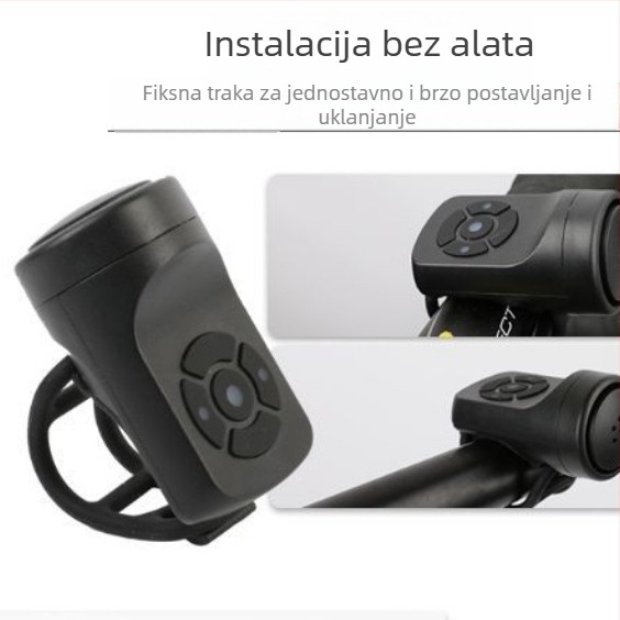Zvučnik za bicikl s rogom i mogućnošću punjenja, za djecu, planinska i cestovna bicikla, oprema i upozoravajući dodatak