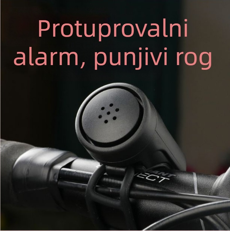 Zvučnik za bicikl s rogom i mogućnošću punjenja, za djecu, planinska i cestovna bicikla, oprema i upozoravajući dodatak