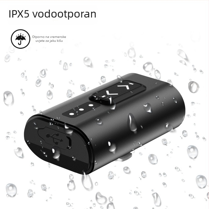 Prednje svjetlo od aluminijske legure, vanjske upotrebe, visoke svjetline i vodootporno za noćnu vožnju biciklom; dvobojni prilagodljivi bljeskalica, za MTB i cestovni bicikl
