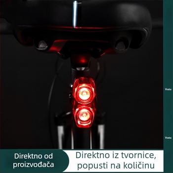 Raypal-2230 Visoko svjetlo za planinski bicikl, 2 LED, vodootporno upozoravajuće svjetlo za noćnu vožnju — stražnja svjetiljka