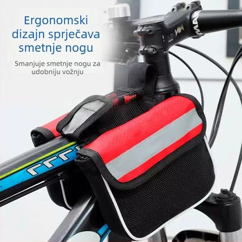 Set torbi za bicikl MTB – prednja torba, torba za gornji okvir, dvostruka torba i torba za sjedalo
