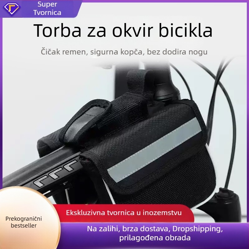 Set torbi za bicikl MTB – prednja torba, torba za gornji okvir, dvostruka torba i torba za sjedalo