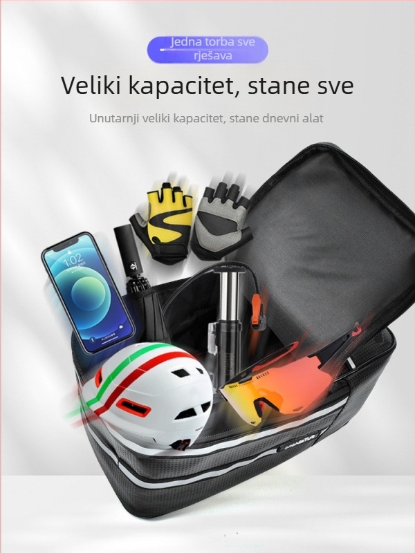 Fu Tai Hong stražnja torba za bicikl, velika kapaciteta, vodootporna, od sintetičke kože, torba za putovanje