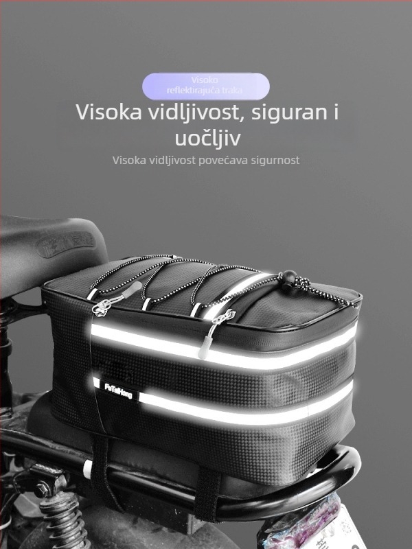 Fu Tai Hong stražnja torba za bicikl, velika kapaciteta, vodootporna, od sintetičke kože, torba za putovanje