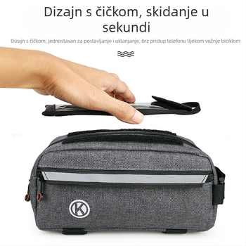 Torba za bicikl: prednja okvirna torbica za MTB, torbica za sjedalo, torbica za telefon na cestovnom biciklu, oprema za biciklizam