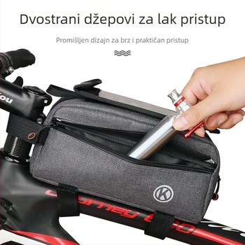 Torba za bicikl: prednja okvirna torbica za MTB, torbica za sjedalo, torbica za telefon na cestovnom biciklu, oprema za biciklizam
