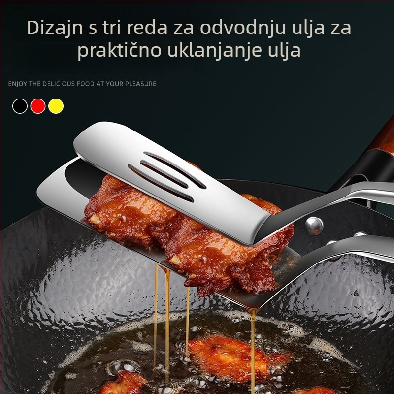 304 nehrđajući čelik špatula za ribu s klipom – višenamjenski kuhinjski alat za okretanje ribe, steakova i palačinki