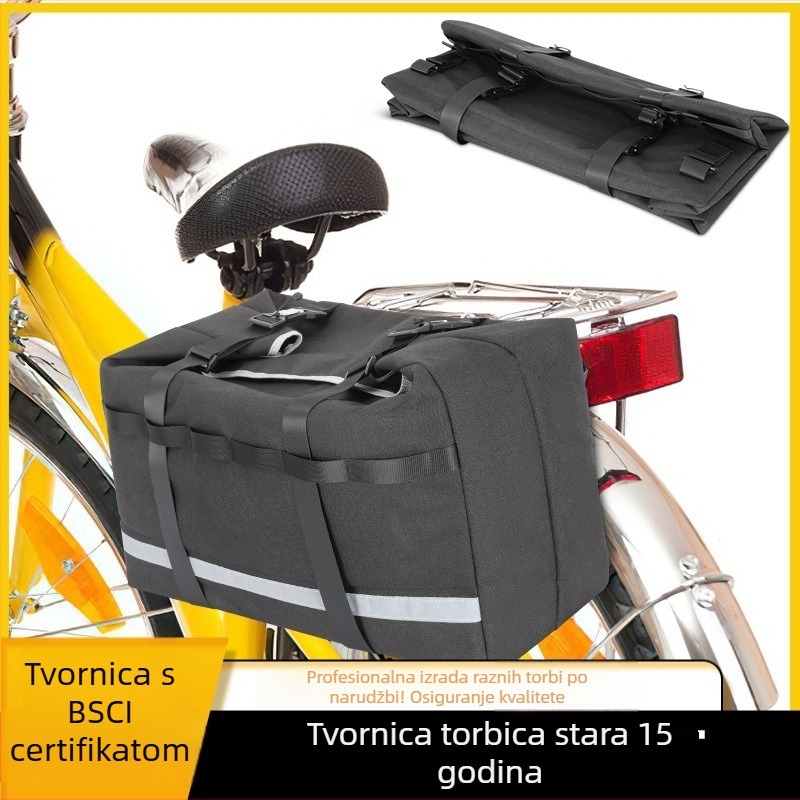 Torba za stražnji nosač bicikla, velik kapacitet, za planinski bicikl