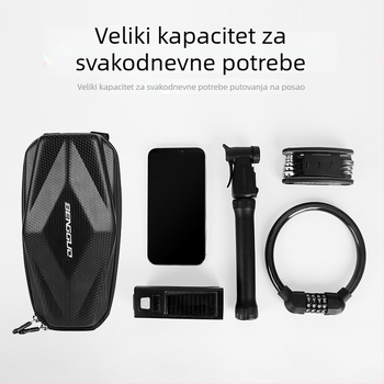 Prednja torbica za okvir planinskog bicikla, velika kapaciteta, EVA vodootporno tvrdo kućište