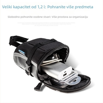 Stražnja torba za bicikl s torbom za sjedalo i setom alata, biciklistička torba, 1.2 L, Model 13196