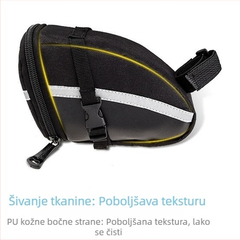 Stražnja torba za bicikl s torbom za sjedalo i setom alata, biciklistička torba, 1.2 L, Model 13196