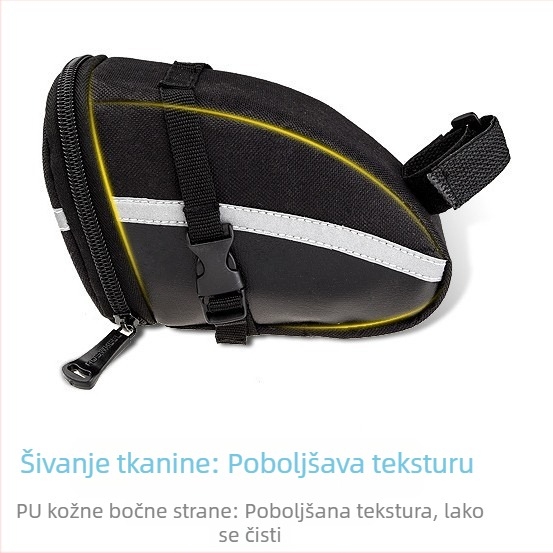 Stražnja torba za bicikl s torbom za sjedalo i setom alata, biciklistička torba, 1.2 L, Model 13196