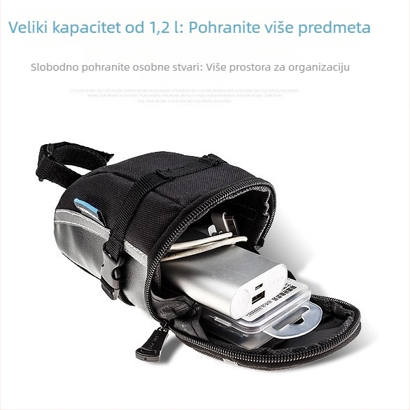 Stražnja torba za bicikl s torbom za sjedalo i setom alata, biciklistička torba, 1.2 L, Model 13196