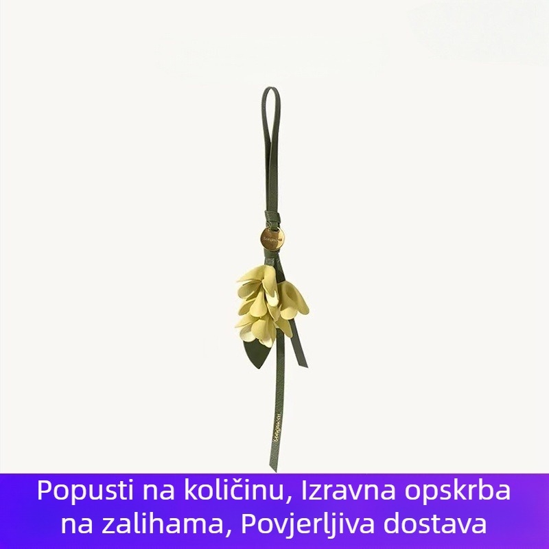Zlatni privjesak s Osmanthusom za torbu, dizajnerski modni dodatak u novom kineskom stilu.
