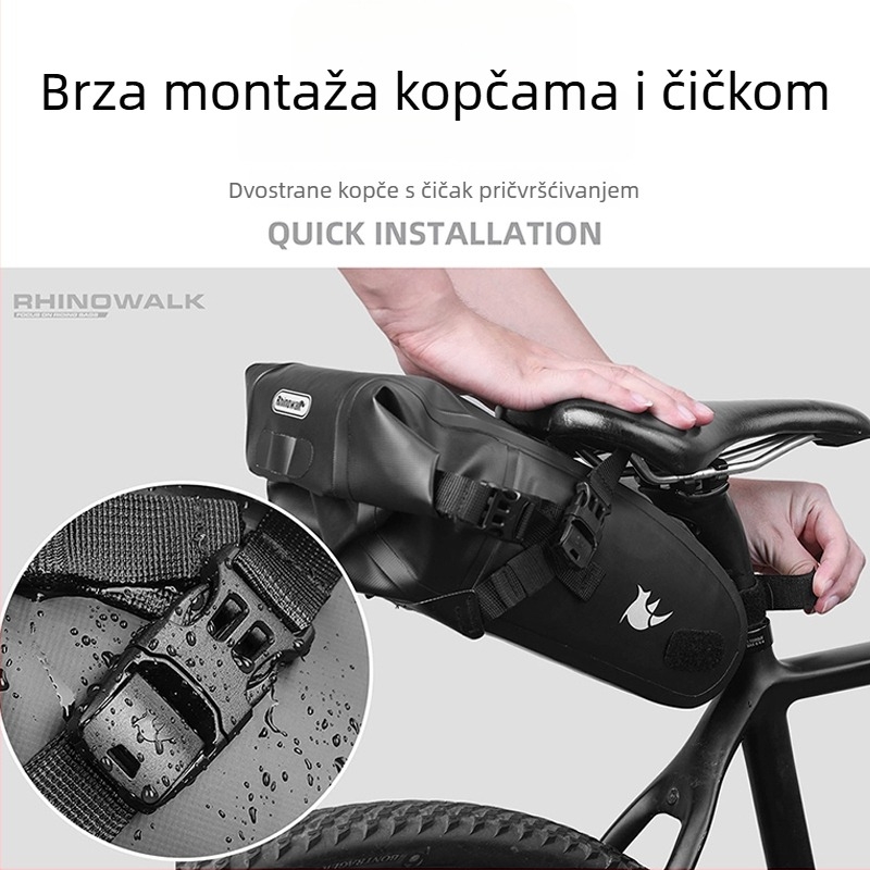 Potpuno vodootporna torbica za sjedalo bicikla za planinske i cestovne bicikle