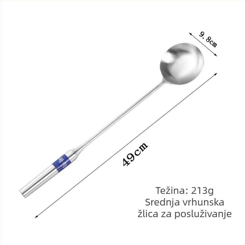 Žlica za kuhanje od nehrđajućeg čelika, velika kuhinjska žlica