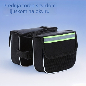 Torba za prednju šasiju planinskog bicikla s tvrdom kućištem, troje u jednom dizajnu, za gornju cijev i torbu za sjedalo