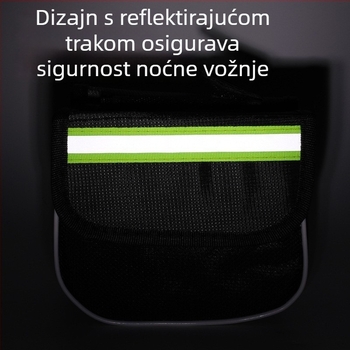 Torba za prednju šasiju planinskog bicikla s tvrdom kućištem, troje u jednom dizajnu, za gornju cijev i torbu za sjedalo