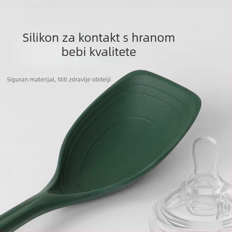 Silikonska kuhinjska spatula i žlica, otporna na visoke temperature, neprijanjajuća, kuhinjski pribor prehrambene klase