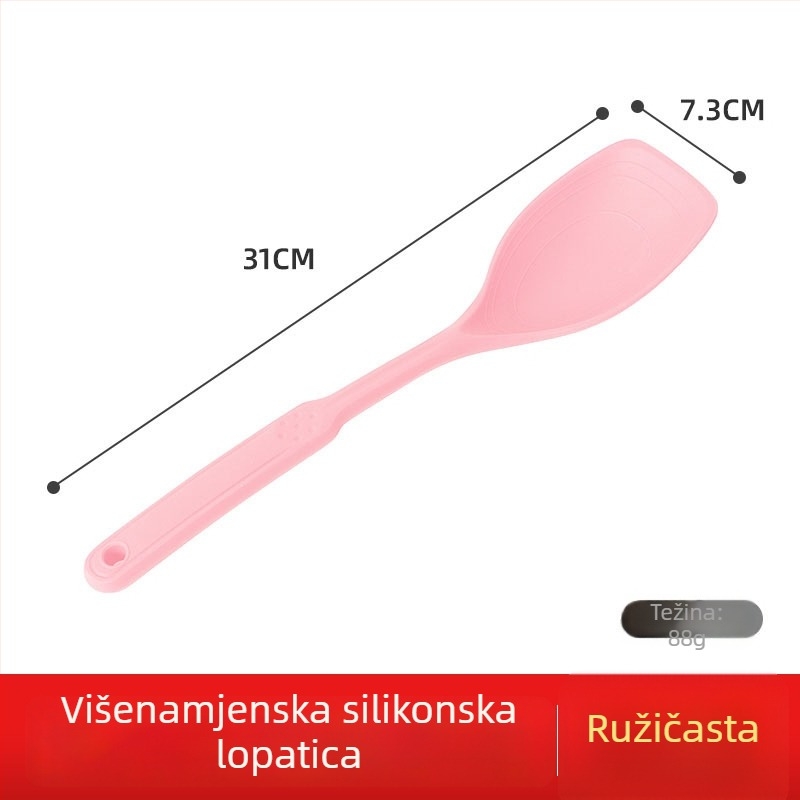 Silikonska kuhinjska spatula i žlica, otporna na visoke temperature, neprijanjajuća, kuhinjski pribor prehrambene klase