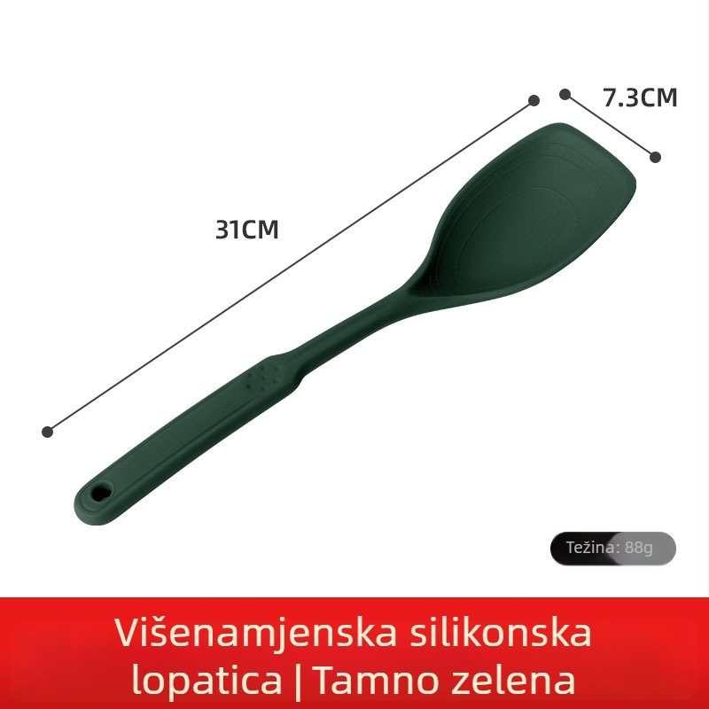 Silikonska kuhinjska spatula i žlica, otporna na visoke temperature, neprijanjajuća, kuhinjski pribor prehrambene klase